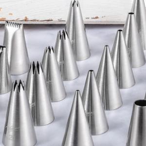 فوهات تزيين الكعك, فوهات من الفولاذ المقاوم للصدأ 304 على شكل فوهات بمقاس 1 متر توضع فوق أطراف الكعك والخبز ، من المورد ، أدوات الكنغكاي - Product Image 6
