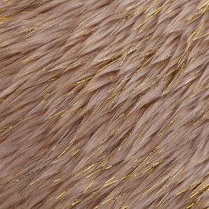 Piel sintética de pila larga de gran oferta con tela de seda dorada cortada a medida - Product Image 3