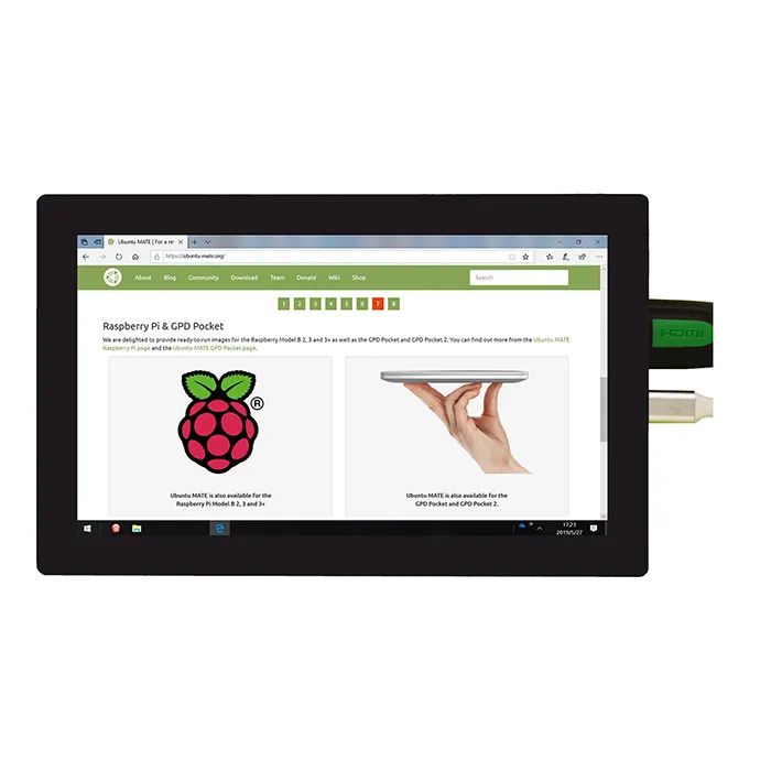 tft 1024x600 raspberry pi display IPS lcd monitor 7inch touch screen raspberry pi3 pi4 pi 4 4b 3b+