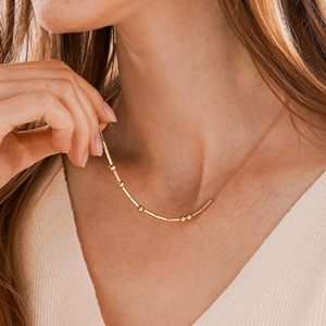 <span class=keywords><strong>Collana</strong></span> con <span class=keywords><strong>Nome</strong></span> Personalizzato Fai-da-Te, Collane in Codice Morse per Regali di Gioielleria per Donne - Product Image 3