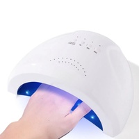 Lampe à ongles UV LED 48W en plastique, 30 perles LED, 4 modes de minuterie, capteur infrarouge automatique, base magnétique, portable, professionnelle, pour salon et maison