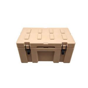 55L personnaliser logo haute densité lldpe boîte à outils camion en plastique boîte à outils mallette à outils en métal avec roues - Product Image 4