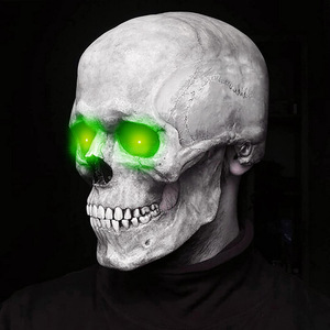 2023 pas cher Halloween horreur nouvelle bouche mobile crâne masque couvre-chef bouche mobile crâne halloween fête décoration porp masque - Product Image 6