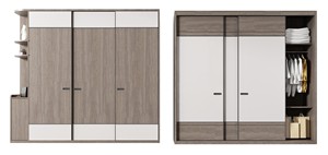 Cabina armadio moderna europea personalizzata in legno aperto armadi armadio armadio porta temperata <span class=keywords><strong>casa</strong></span> <span class=keywords><strong>arredo</strong></span> artigianale - Product Image 2