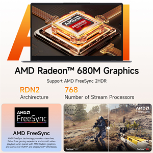 Portátiles AMD R7 baratos para juegos Radeon <span class=keywords><strong>Graphics</strong></span> Laptop 16GB DDR5 Dual RAM SSD 2,5 K FHD portátiles nuevos portátiles 1 Tb SSD - Product Image 2