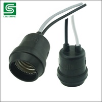 Douille de lampe étanche en plastique, douille de lampe E27 avec câble