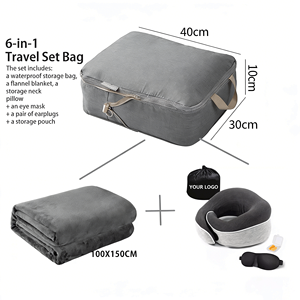 Vente directe d'usine en gros, logo personnalisé, sac de voyage en mousse à mémoire de forme en tissu, sac de voyage en forme de U, portable, écologique, lavable - Product Image 6