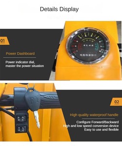 अच्छी गुणवत्ता वाले चार पहियों वाले गोदाम इलेक्ट्रिक ट्रॉली अच्छी कीमत के साथ - Product Image 3