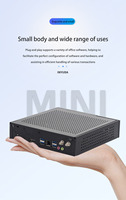 INYUDA TX20 Mini PC Industri Intel Generasi ke-4 I5 8GB DDR3 SSD+HDD Windows 10/11 Colokan AU EU untuk Kantor