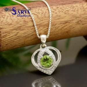 จี้ดีไซน์รูปหัวใจโค้งมนและเครื่องรางจี้เครื่องประดับเงินแท้925ผู้ผลิตเครื่องประดับที่ปรับแต่งได้ - Product Image 1