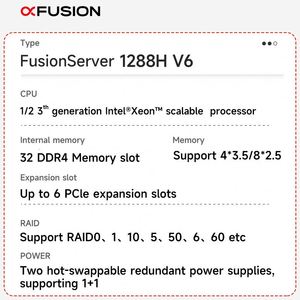 Nuovo <span class=keywords><strong>Server</strong></span> xFusion fusion 1288H V6 <span class=keywords><strong>Server</strong></span> 8*2.5 pollici unità 1288H V6 1U <span class=keywords><strong>Server</strong></span> Rack a 2 socket - Product Image 2