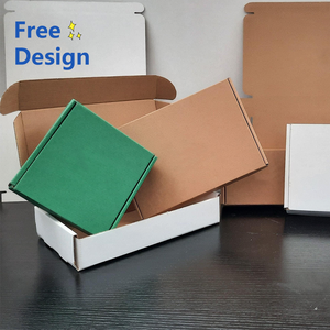Boîtes d'emballage en carton ondulé haut de gamme personnalisées en gros, impression couleur, boîte cadeau pour chaussettes, gaufrage, manipulation, expédition personnalisée - Product Image 4