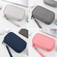 Tas Kabel Aksesoris Elektronik Baru Ukuran M Custom, Tas Penyimpanan Kabel USB untuk Perjalanan, Organizer Gadget Digital 2027