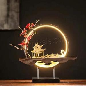 Brûleur d'encens en céramique durable fait à la main avec lumière LED, support de reflux de fumée d'encens en porcelaine pour la maison et le bureau 871627 - Product Image 4