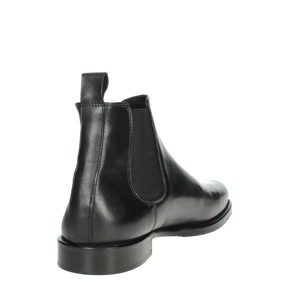 Scarpe da donna nere DR013 mezza stivale traspiranti Chelsea stile altezza caviglia per autunno e inverno suole in gomma - Product Image 3