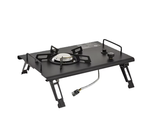 Draagbare opvouwbare butaangasfornuis met aangepast logo, winddicht, IGT campingfornuis, roestvrij staal, voor buiten, BBQ en picknick - Product Image 1