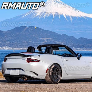 Pour Mazda MX5 Miata ND RF Style LMS Aileron de coffre en fibre de carbone et fibre de verre non peint, type bec de canard, accessoire de course - Product Image 3
