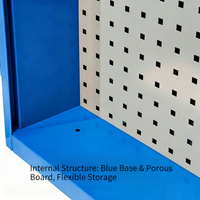 Armoire de stockage verrouillable murale en métal robuste personnalisée en acier bleu armoire à outils de garage organisateur sécurisé pour le bureau