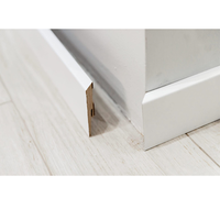 Plinthes pour murs et sols Plinthes à bords carrés en MDF résistantes à l'humidité