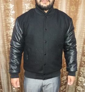 OEM Personnalisé En Cuir Manches Universitaires Veste - Product Image 1