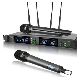 Micrófono inalámbrico profesional TK3000 True Diversity de largo alcance (200m) para presentaciones en escenario - Product Image 5