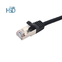Conector de PVC para uso en ordenador, cable de red interior, Conector de cobre, CCA, cat6A, UTP, FTP, 1,5-50M, cat 6a