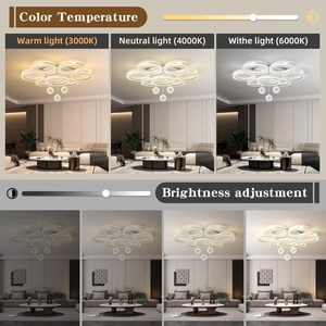 आधुनिक क्रिस्टल छल्ले छत की रोशनी, सफेद ग्लोब चेंडेलियर एक्रिलिक बड़े नेतृत्व वाले कमरे के लिए प्रकाश स्थिरता - Product Image 4