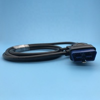 Cable D-Sub de 25 Pines Hembra a OBD2 de 16 Pines Macho, Arnés de Cableado de Diagnóstico para Camiones con Aislamiento de Goma para Máquinas Automotrices Electrónicas