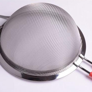 <span class=keywords><strong>Pasticceria</strong></span> Strumenti <span class=keywords><strong>di</strong></span> Cottura Utensili 8 centimetri 10 centimetri 14 centimetri Manico In Silicone In Acciaio Inox Farina Setaccio Setaccio - Product Image 5