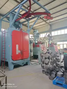 Alta eficiência gancho cabide tiro Blasting Machine para preparação de superfície industrial