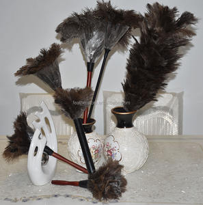 Fabricant Usine Vente en gros Toutes sortes de plumeaux d'autruche naturels teints avec manche en bois antistatique Différents types de plumes - Product Image 1