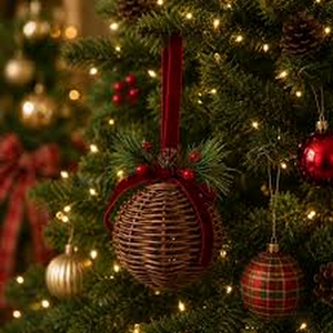 Décoration de Noël artisanale en bambou durable, étoile verte et jaune, décoration naturelle pour les fêtes, cadeaux pour la maison et les entreprises 99 GOLD - Product Image 1