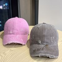 Casquette de baseball délavée et vieillie, ajustable, style Dad Hat, avec logo brodé, décontractée, protection solaire unisexe