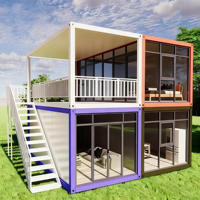 Maison conteneur préfabriquée mobile sur mesure pour café, isolée, écologique, avec certification CE