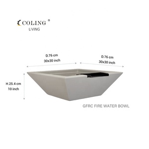 COLB002 Garden Corten Steel Gas Fire Pit Fuente de <span class=keywords><strong>agua</strong></span> y Pool Bowl Fire and Water Bowl para uso en piscina - Product Image 3