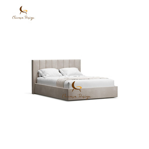 Italian Designer Leather Art Bed Modern Soft Style Light Luxury Double 1.8m for <b>Bedroom</b> Large Villa Apartment - Product Image 4