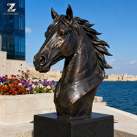 Sculpture de cheval en bronze, artisanat métallique, statue d'animal grandeur nature, décoration de jardin extérieur, ranch, moulage sur mesure, résistant aux intempéries, fabrication en usine