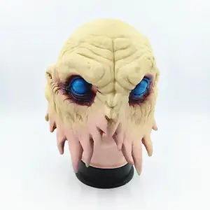 Halloween Scary Octopus Alien Máscara de látex Cubierta de la cabeza Alta crisis bioquímica Personaje Ghost House Terror Prop