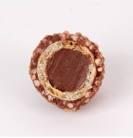 Bonbons en gros pour fournisseurs, Halal, Marque privée personnalisée, Snacks au cacao, Chocolat composé au lait de noix, Croustillant, Praliné, Bonbons boules dorées sucrées