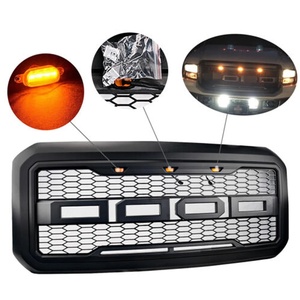 กระจังหน้าสีดำสำหรับ F250 ปี 1999-2004 พร้อมไฟ - Product Image 4