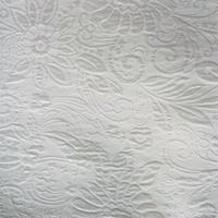 Tissu satin de soie viscose jacquard brocart personnalisé pour vêtement habillé/vêtements/chemise/robe couleur blanche pour teinture/impression