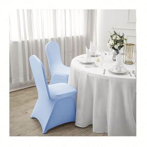 Fundas de Licra Blancas para Sillas de Banquete para Bodas, Eventos y Fiestas - Product Image 1