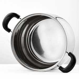 18cm-24cm ustensiles de cuisine ensembles d'ustensiles de cuisine en gros haute acier inoxydable ensemble de marmite à soupe <span class=keywords><strong>pas</strong></span> <span class=keywords><strong>cher</strong></span> marmite pour la cuisson en forme de ventre - Product Image 5