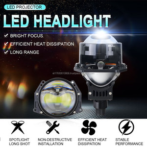 ไฟหน้าโปรเจคเตอร์ LED กำลังสูง 50W 8000 ลูเมนส์ 6000K พร้อมเลนส์  ไฟสูง/ต่ำ ขนาด 2.5 นิ้ว แบบ Bi-Led Laser K224 สำหรับรถยนต์ทั่วไป - Product Image 5