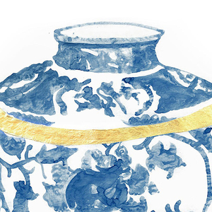 Cuadro de porcelana pintada a mano de estilo tradicional chino, cuadro de lona azul y <span class=keywords><strong>blanca</strong></span>, pintura para decoración de pared interior del hogar - Product Image 3
