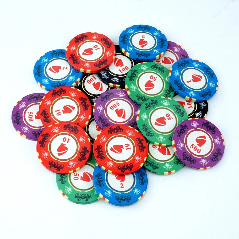 Qualquer design pode fazer vários design 39mm 10g de chip de poker personalizado criador de moedas da fábrica direta