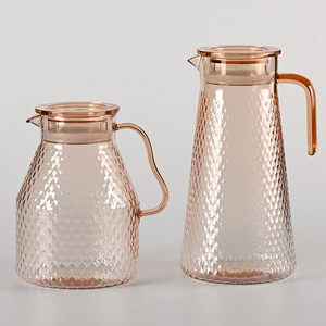 Jarra de agua acrílica, jugo, bebidas, cerveza, jarra de plástico con tapa, PC irrompible, resistente al calor para Hotel, restaurante, piscina - Product Image 1