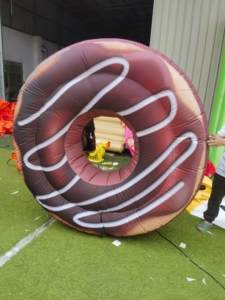 Modelo Inflable Gigante de Comida Personalizado de 2 Metros para Publicidad Comercial, Inflable de Postre <span class=keywords><strong>Donut</strong></span> para Inauguración de Tiendas - Product Image 3