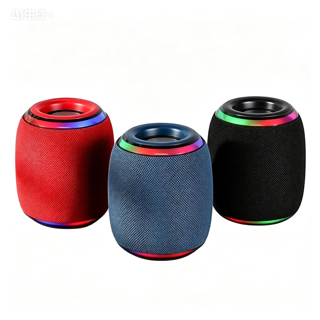 New M6 Handheld Portable Speaker, High Power Waterproof Mini Audio with RGB Light, Wireless Sound Box for Outdoor & Desktop