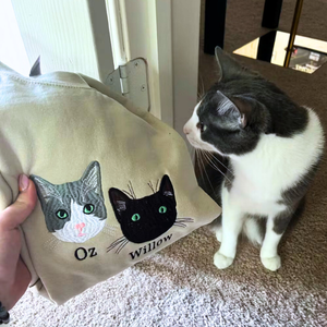 เสื้อสเวตเตอร์ลายปัก <span class=keywords><strong>potcake</strong></span> ผ้าทอลาย3D มีฮู้ดสำหรับฤดูหนาวและฤดูใบไม้ร่วง - Product Image 1